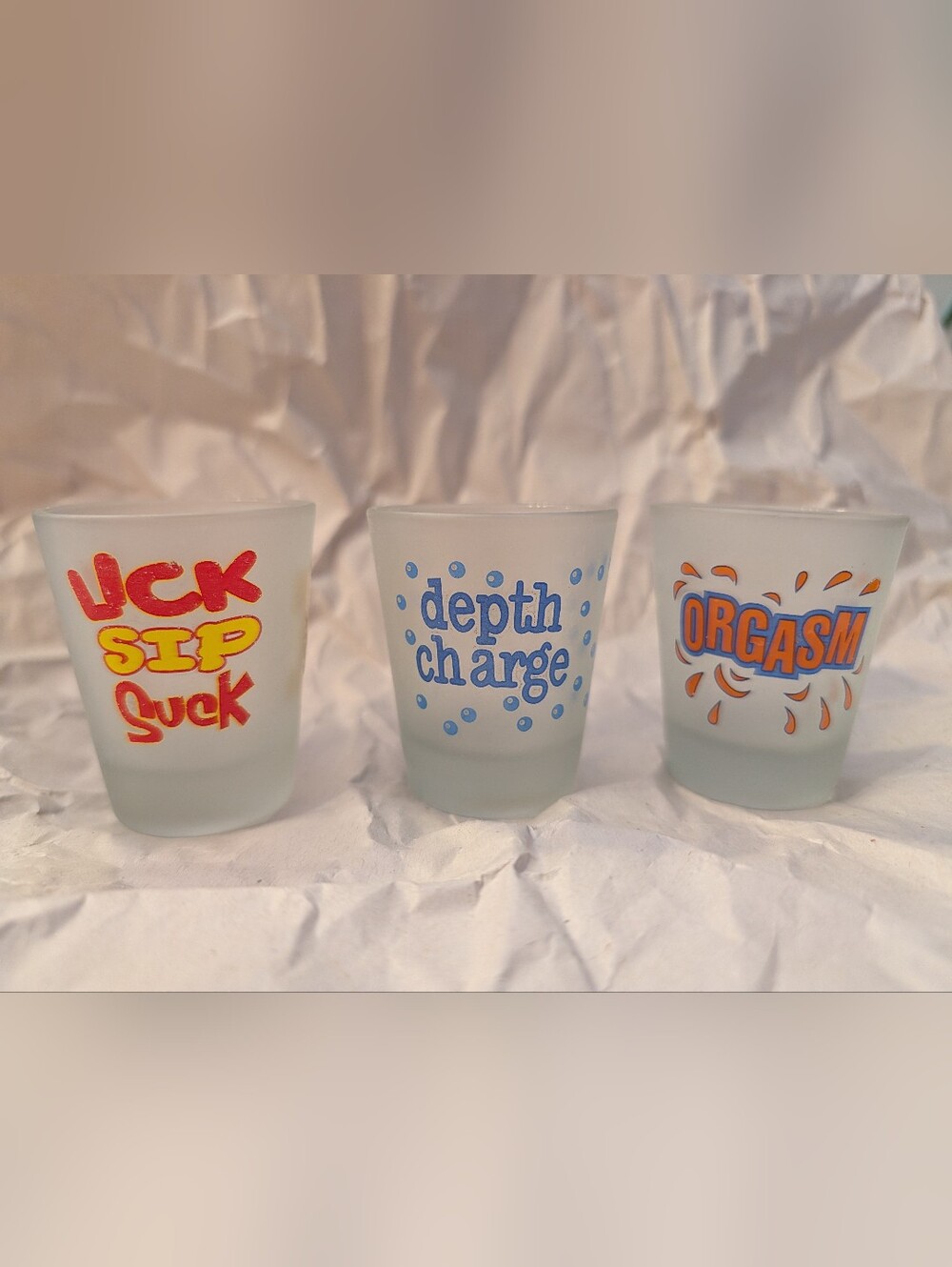 Set of 3 Recipe Shot Glasses